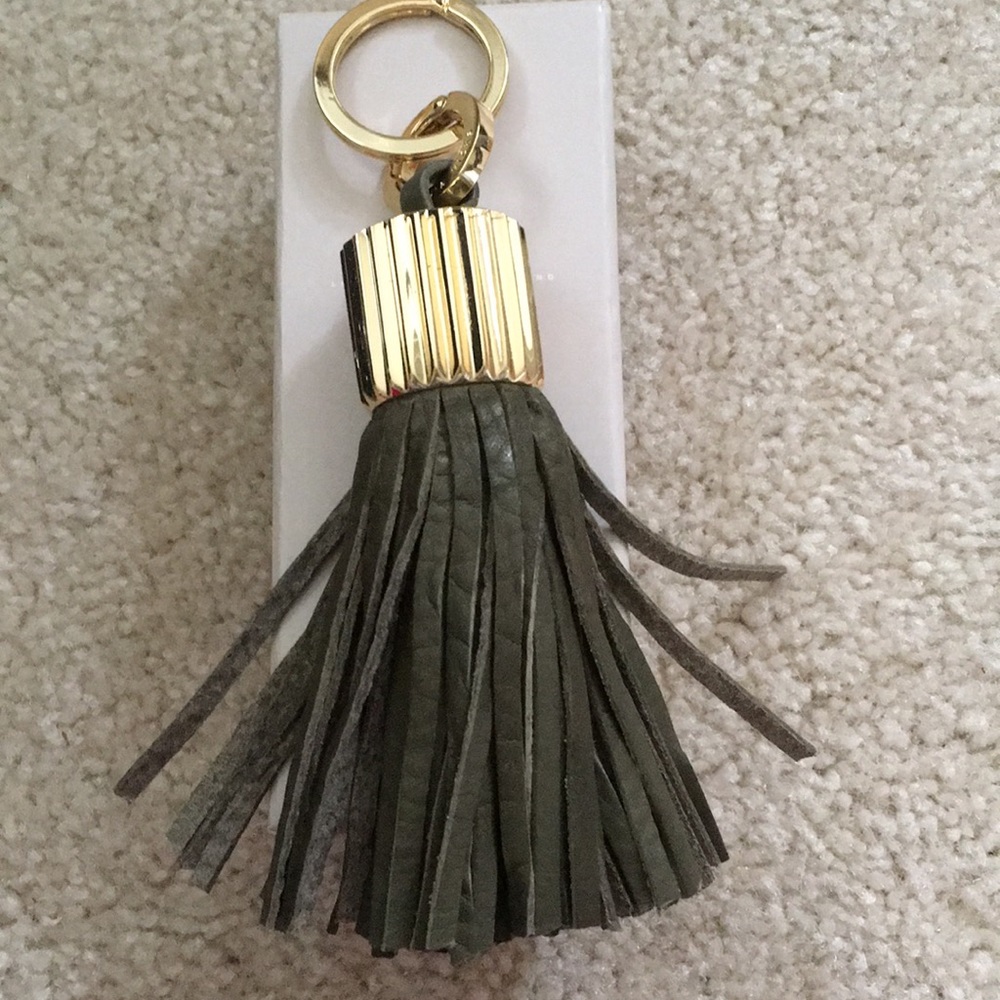 Leather tassel. Key holder